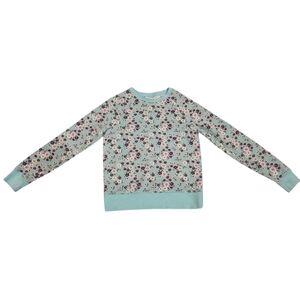 Athletic Works Girl Floral Printed Lightweight Long Sleeve Sweatshirt Size M 7-8